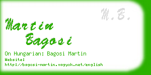 martin bagosi business card